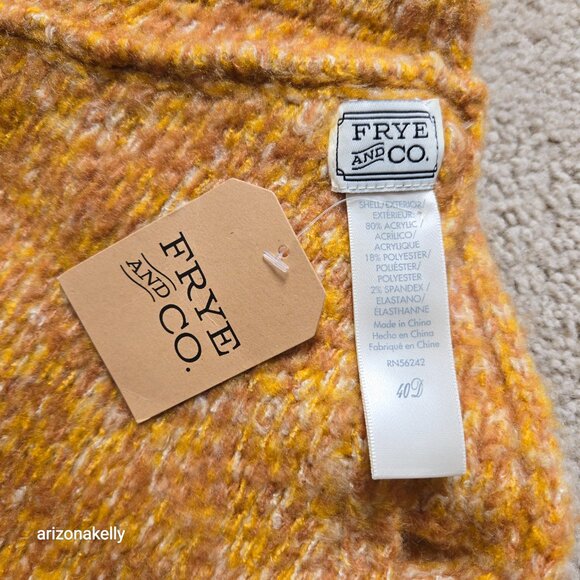 NWT Frye & Co Infinity Scarf Gold Yellow - Picture 5 of 8